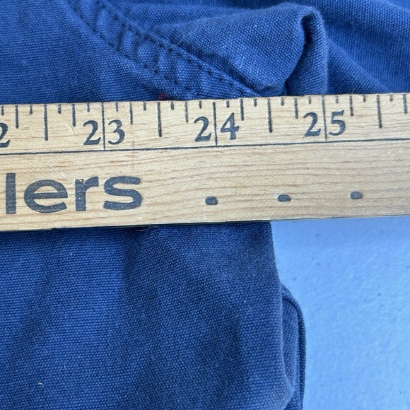 Cabela's Navy Blue Short Sleeve Utility Shirt Mens L Button Front Outdoors - Picture 4 of 5